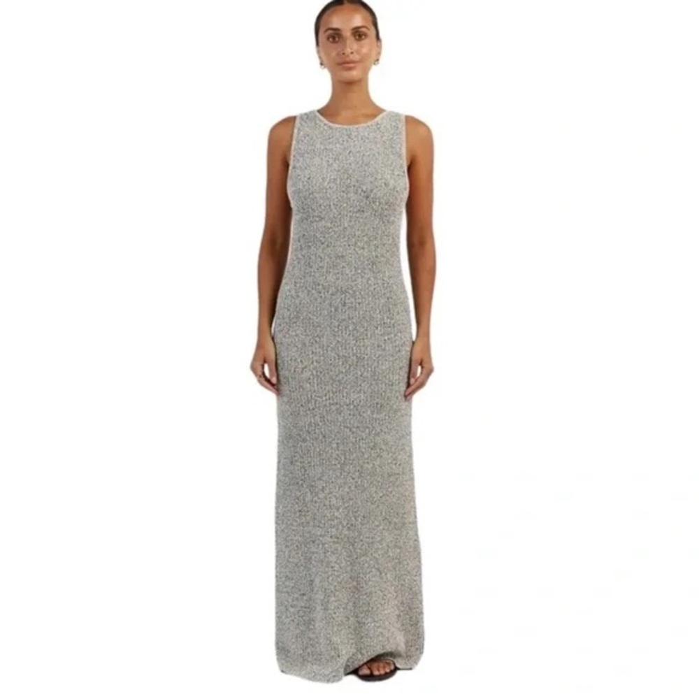 DISSH Jasper Black/White Marle Maxi Dress